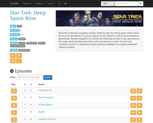 ClickMe: Serial Deep Space Nine